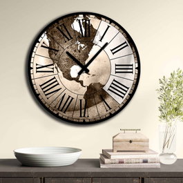 Wallity Reloj Decorativo de MDF Multicolor 50 cm